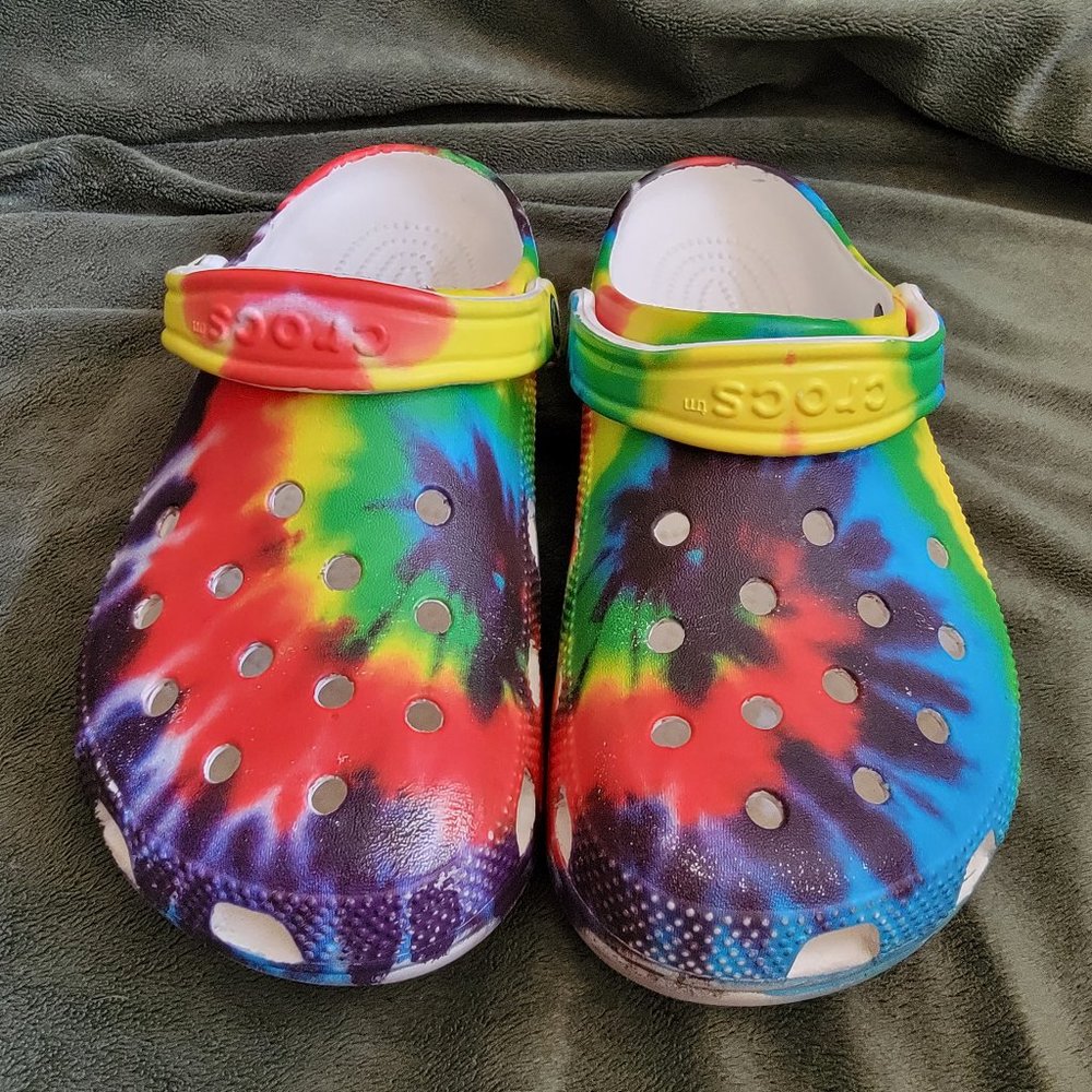 Crocs Classic Clog Tie Dye Sz 7 Men's 205453-90H